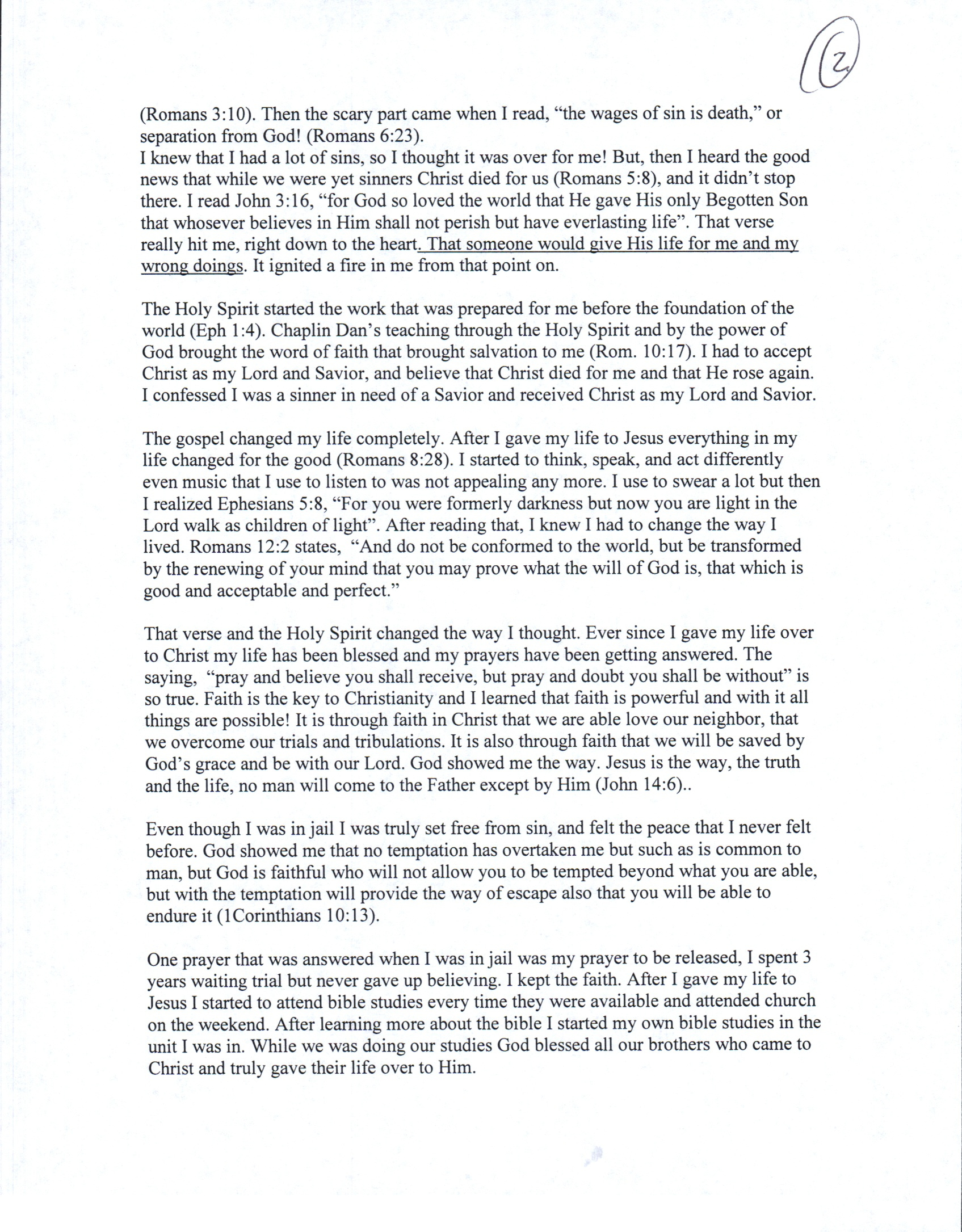Testimony