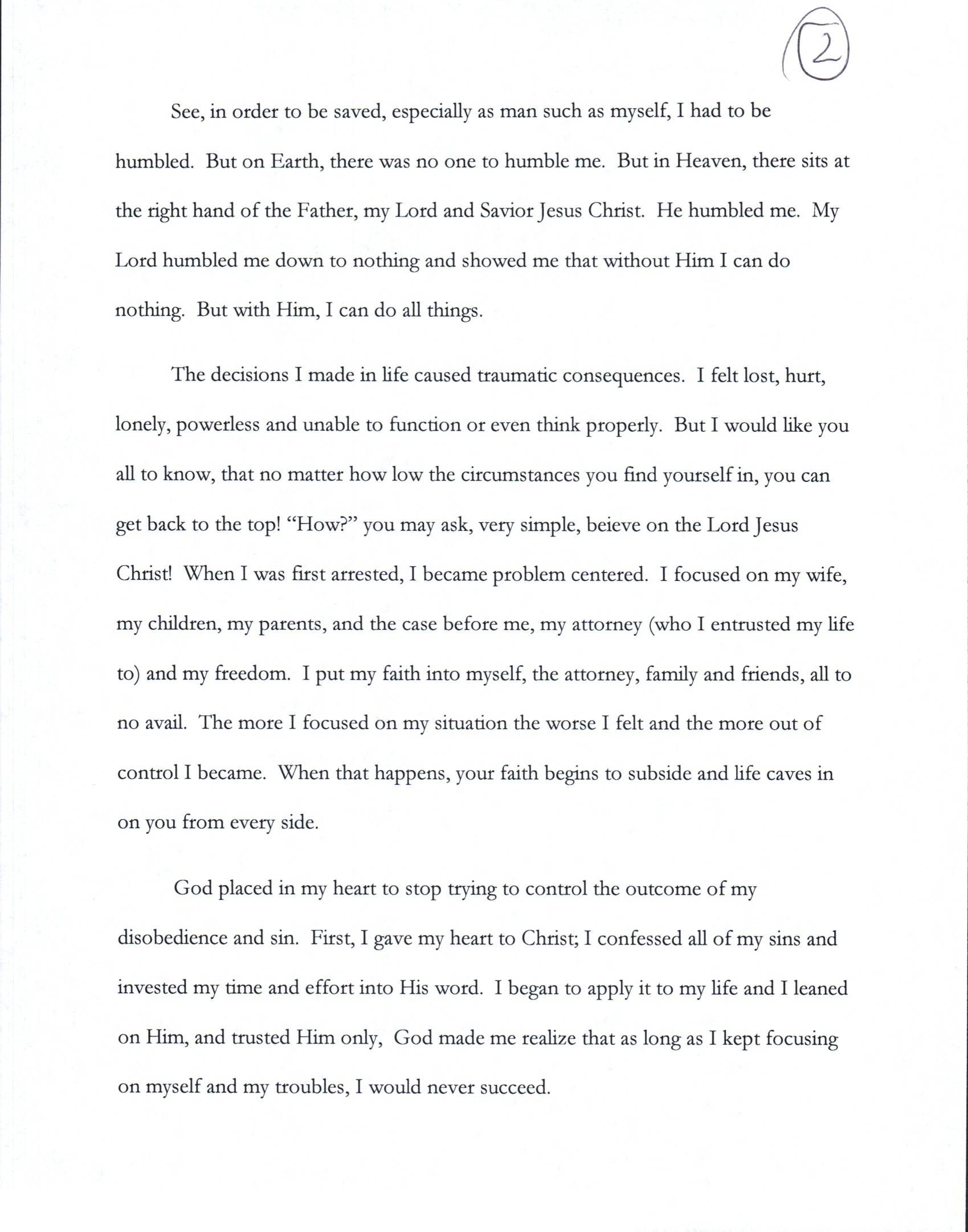 Testimony